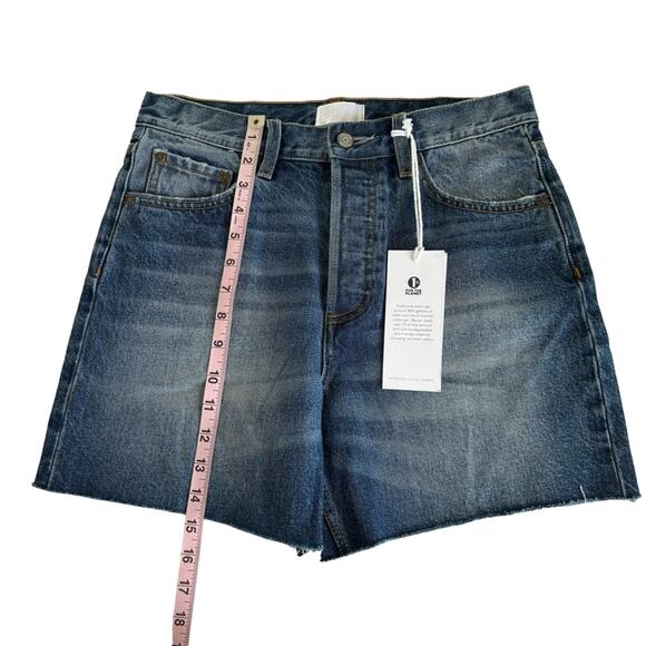 Boyish The Monty Miss Julie Blue High Rise Relaxed Denim Shorts Size 27 NWT - Picture 6 of 10